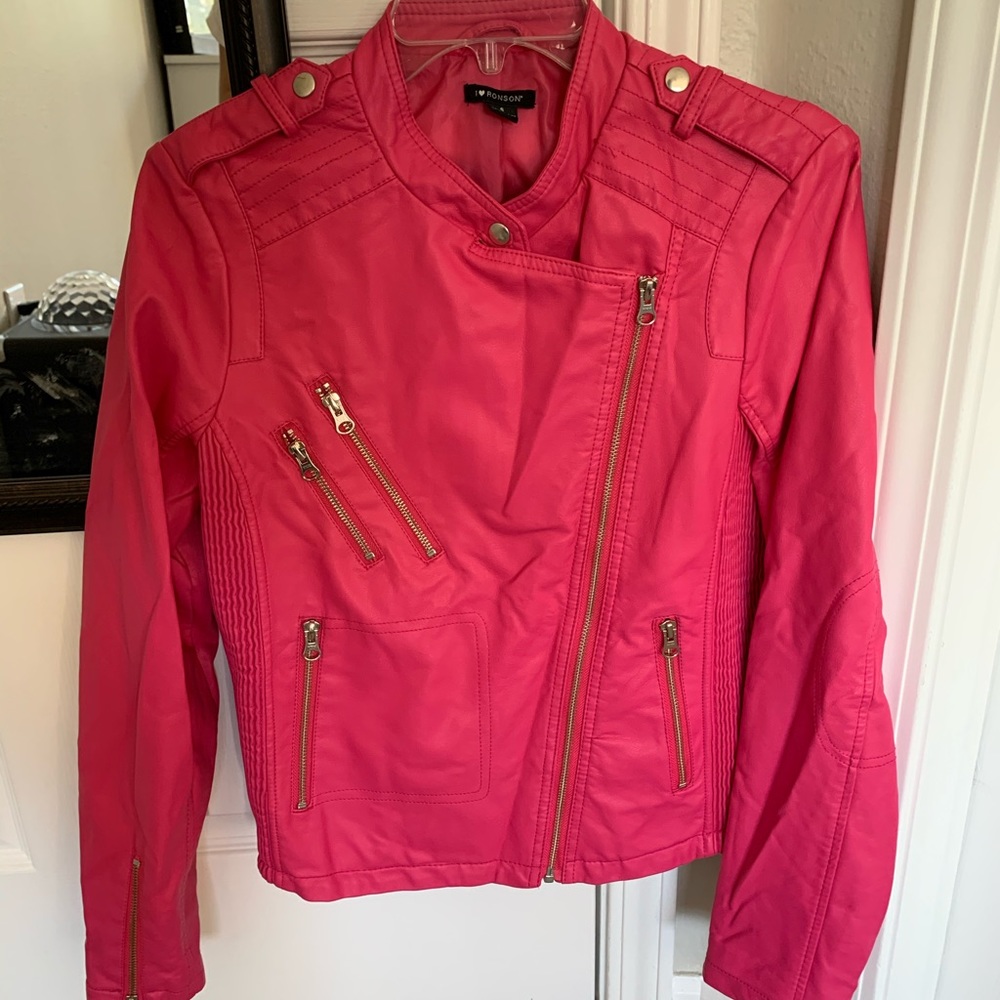 I Heart Ronson Faux Leather Jacket